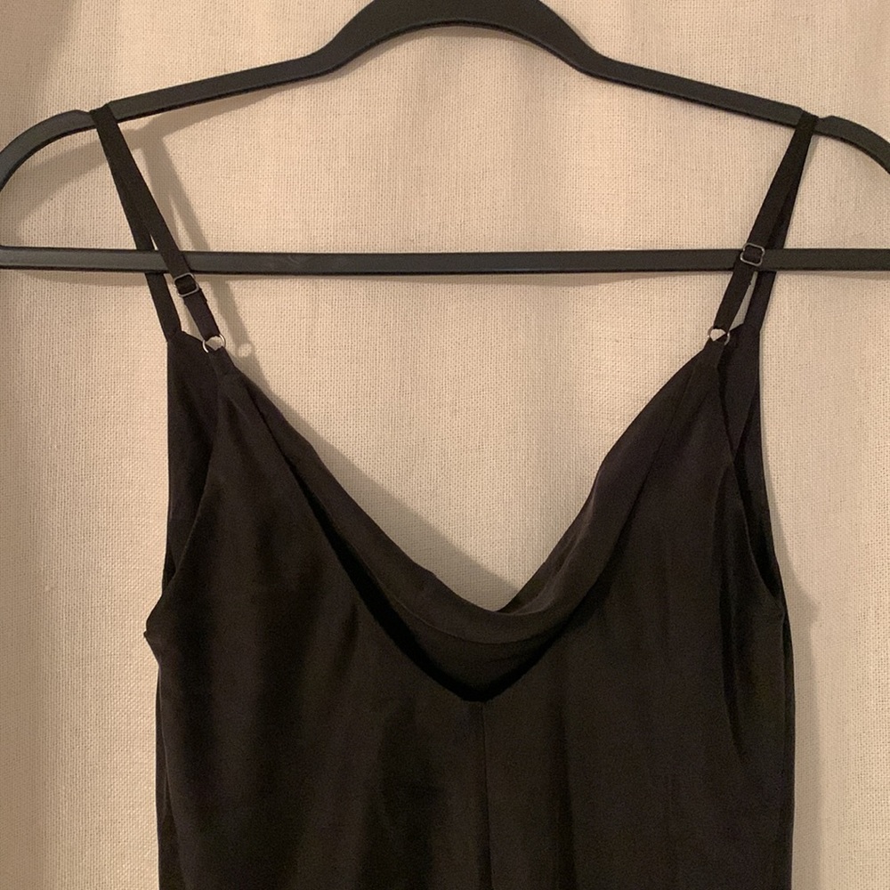 Chaser black silk midi cowl neck dress - Picture 8 of 11